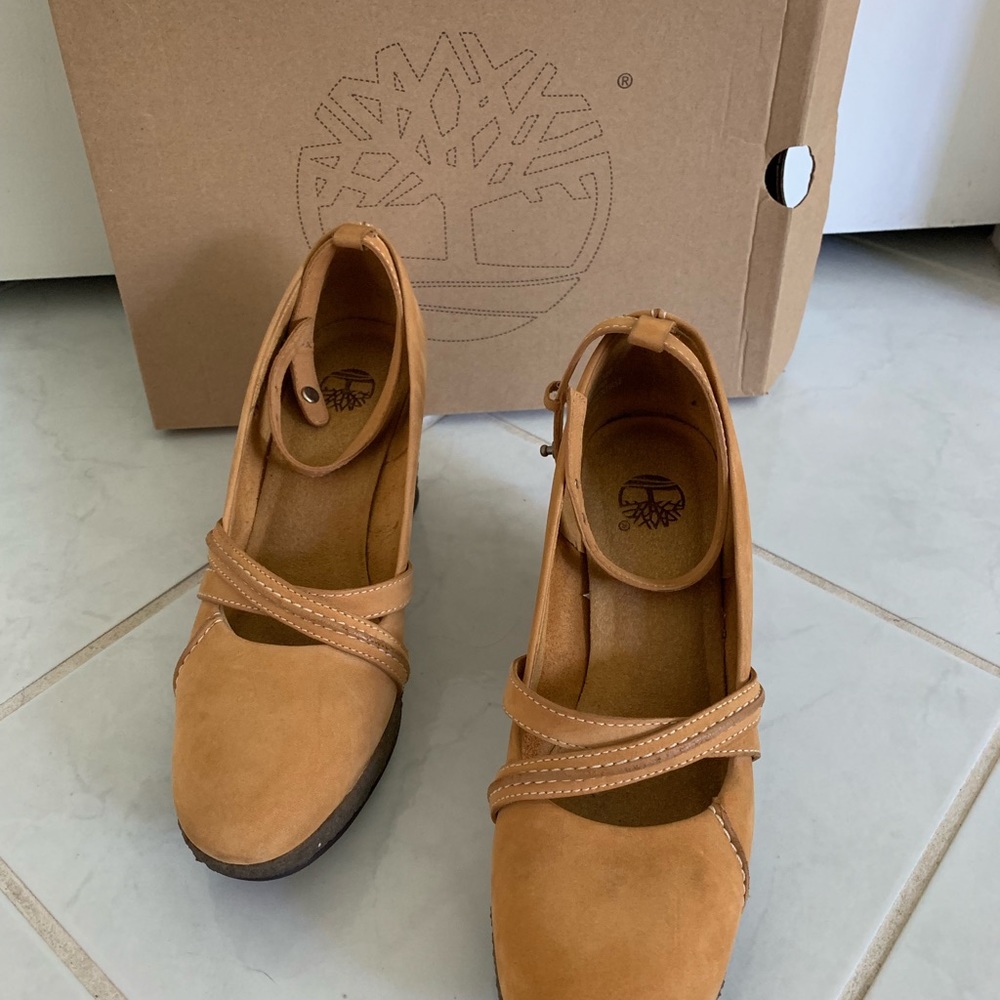 Timberland monogram wedge ankle shoe